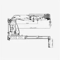 17 ton 4 × 2 lastbilsmonterad teleskopkran med Cummins 8.3L motor LHD eller RHD